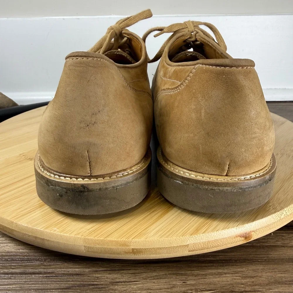 Granger Owings Taylor Oxford Mens 12M Tan Suede Moc Toe Brazil Timeless Classic